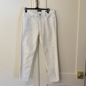 Banana Republic Cream Skinny Jeans
